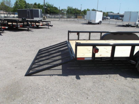 New 2026 J&C Trailers 83x20 Utility Trailer / Lowboy Trailer / 4ft Ramp Gate / Electric Brakes / Pipetop