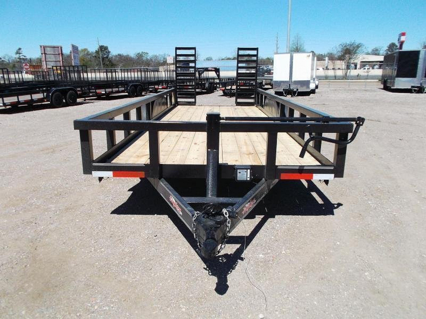 New 2026 J&C Trailers 83x20 14K Utility Trailer / 7K Axles / 3" Square Tubing / 5ft Stand Up Ramps
