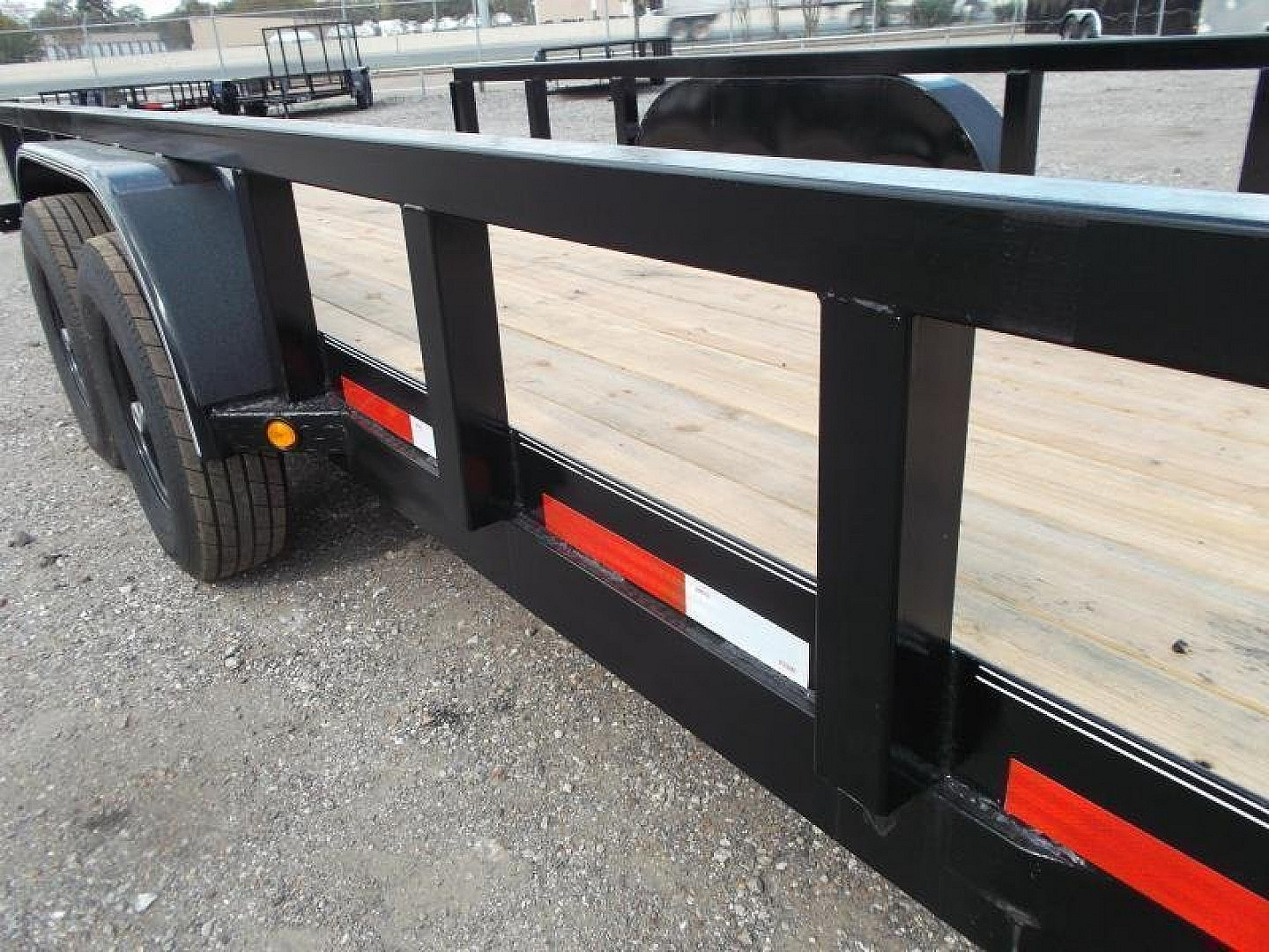 New 2026 J&C Trailers 83x20 14K Utility Trailer / 7K Axles / 3" Square Tubing / 5ft Stand Up Ramps