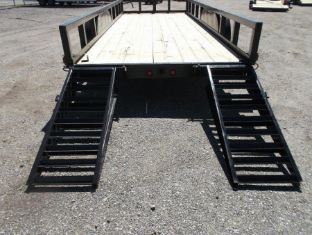 New 2026 J&C Trailers 83x20 14K Utility Trailer / 7K Axles / 3" Square Tubing / 5ft Stand Up Ramps
