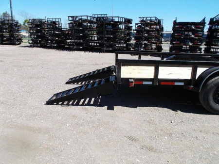 New 2026 J&C Trailers 83x20 14K Utility Trailer / 7K Axles / 3" Square Tubing / 5ft Stand Up Ramps