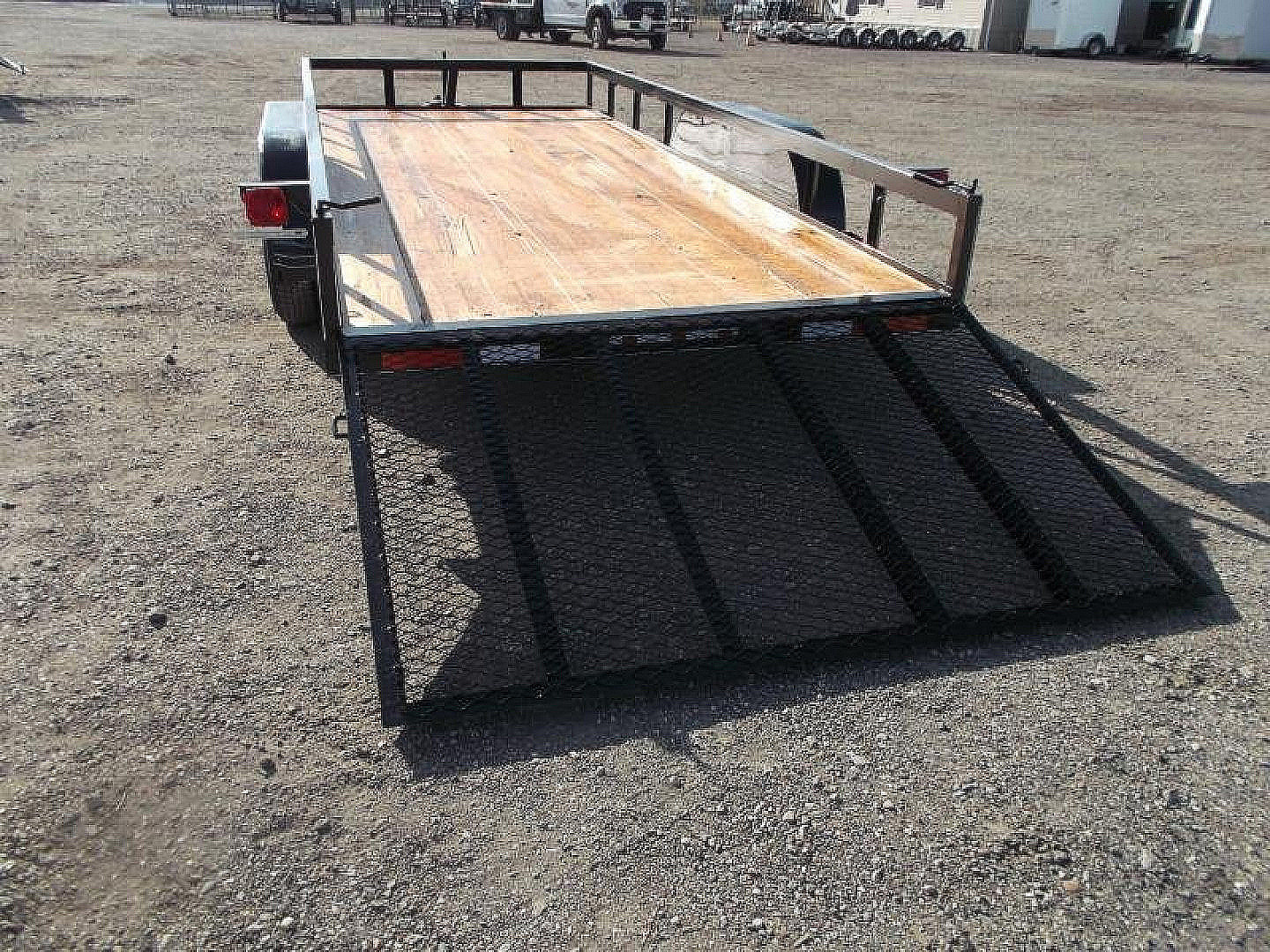 New 2026 J&C Trailers 83x16 Utility Trailer / Lowboy Trailer / 4ft Ramp Gate / Electric Brakes / 2" Bulldog Coupler