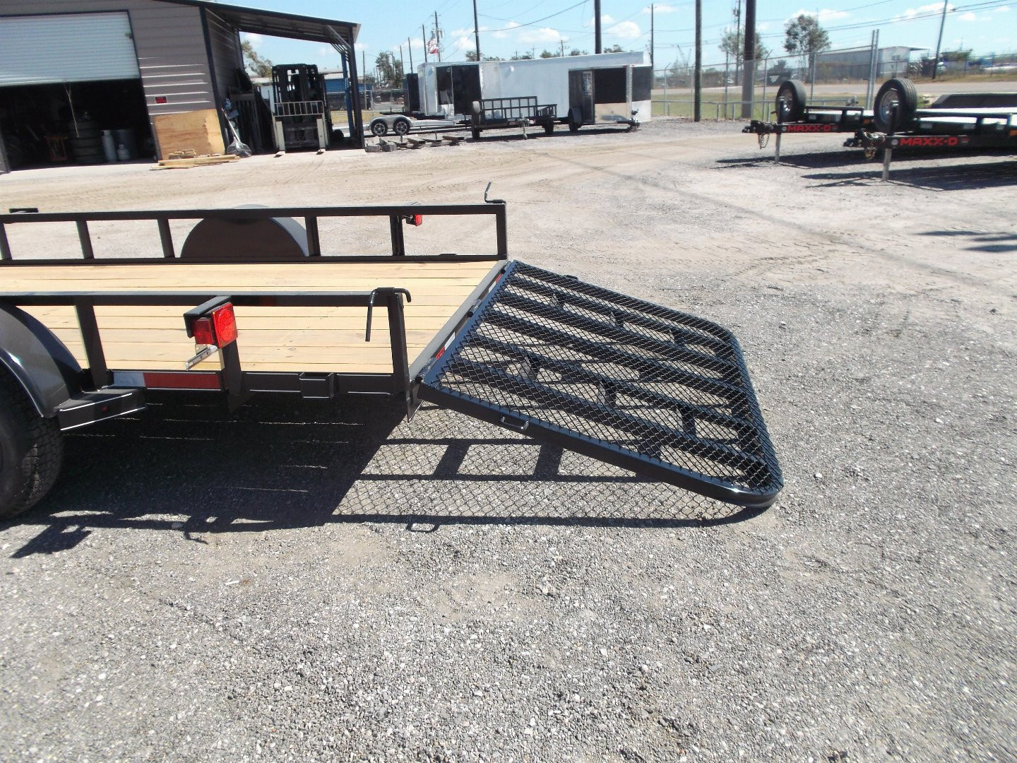 New 2026 J&C Trailers 77x12 SA Utility Trailer / C-Channel Wrap Tongue / 2" Bulldog Coupler / 4ft Ramp Gate