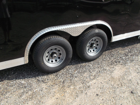 New 2026 Covered Wagon Trailers 8.5x20 Cargo / Enclosed Trailer / Car Hauler / 7ft Interior / 5200# Axles / 48" RV Side Door / 60" Triple Tube Tongue / .030 Black Skin / Extra Wide Ramp