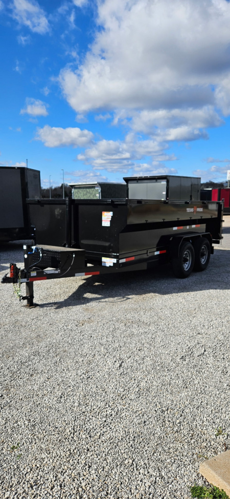 New 2026 Texas Pride Trailers 7x14x3 Tandem Axles Dump Trailer-UPGRADES