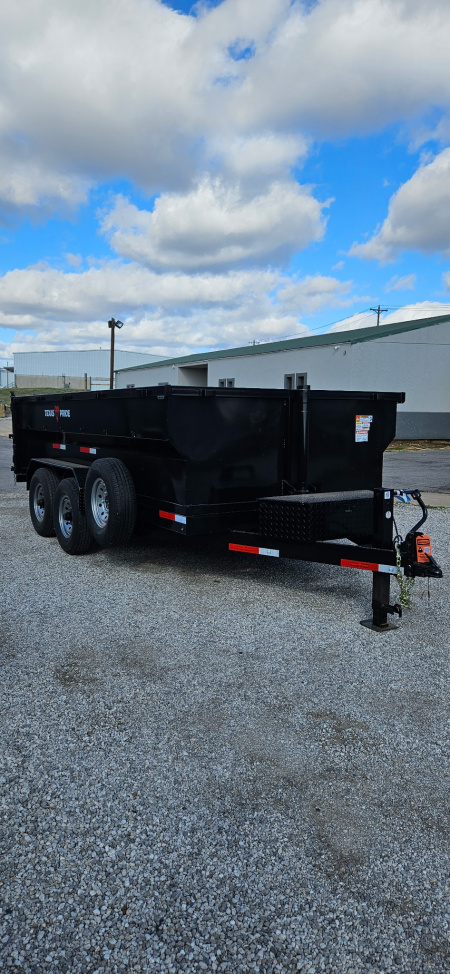New 2026 Texas Pride Trailers 7x14x3 Tandem Axles Dump Trailer-UPGRADES