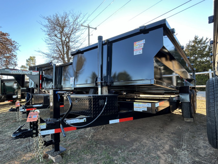 New 2026 Texas Pride Trailers 7x14x3 Tandem Axles Dump Trailer- UPGRADES!