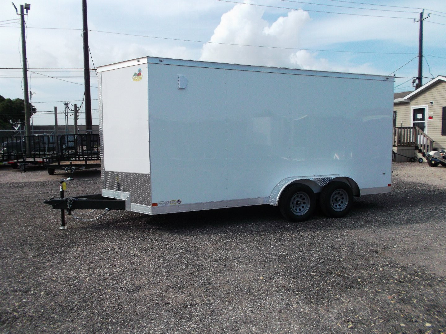 New 2026 Covered Wagon Trailers 7x14 Cargo Trailer / Enclosed Trailer / 7ft Interior / Extra Wide Ramp / 48" RV Door / .030 White Skin