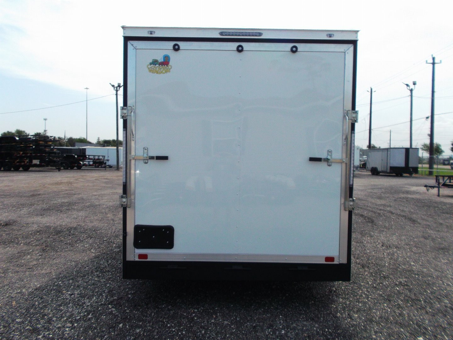 New 2026 Covered Wagon Trailers 7x14 Cargo Trailer / Enclosed Trailer / 7ft Interior / Extra Wide Ramp / 48" RV Door / .030 White Skin