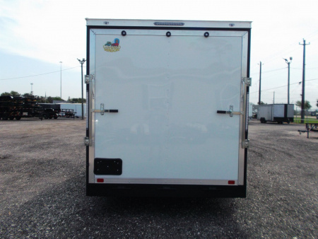 New 2026 Covered Wagon Trailers 7x14 Cargo Trailer / Enclosed Trailer / 7ft Interior / Extra Wide Ramp / 48" RV Door / .030 White Skin