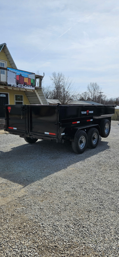 New 2026 Texas Pride Trailers 7x14x3 Tandem Axles Dump Trailer - UPGRADES!!