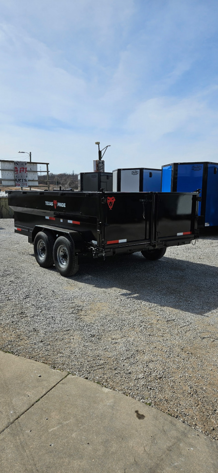 New 2026 Texas Pride Trailers 7x14x3 Tandem Axles Dump Trailer - UPGRADES!!