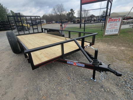 New 2026 Double A 16'x83" Tandem Axle Pipe Top w/ Tailgate Utility Trailer