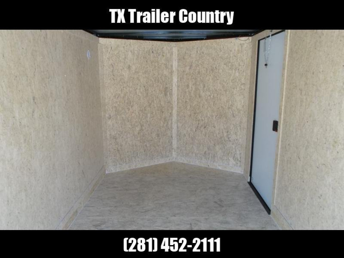 New 2026 Covered Wagon Trailers 7x14 Cargo Trailer / Enclosed Trailer / .080 White Skin / 6'6" Int / Extra Wide Ramp / 48" RV Door / Black Out Package