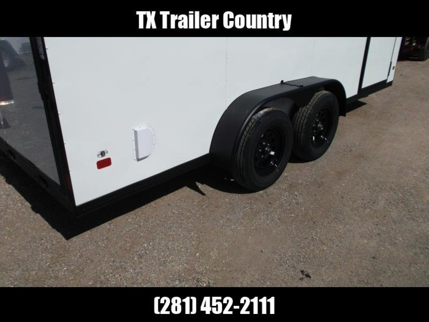 New 2026 Covered Wagon Trailers 7x14 Cargo Trailer / Enclosed Trailer / .080 White Skin / 6'6" Int / Extra Wide Ramp / 48" RV Door / Black Out Package