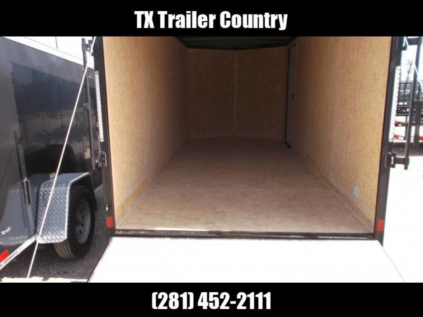 New 2026 Covered Wagon Trailers 7x14 Cargo Trailer / Enclosed Trailer / .080 White Skin / 6'6" Int / Extra Wide Ramp / 48" RV Door / Black Out Package