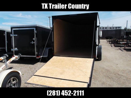 New 2026 Covered Wagon Trailers 7x14 Cargo Trailer / Enclosed Trailer / .080 White Skin / 6'6" Int / Extra Wide Ramp / 48" RV Door / Black Out Package