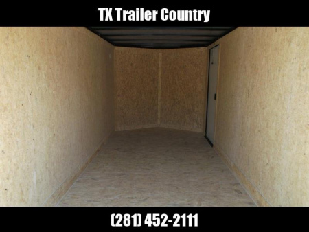 New 2026 Covered Wagon Trailers 7x14 Cargo Trailer / Enclosed Trailer / .080 White Skin / 6'6" Int / Extra Wide Ramp / 48" RV Door / Black Out Package