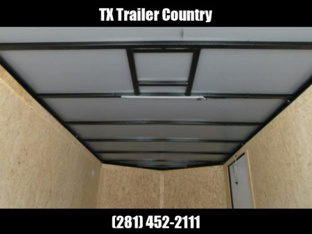 New 2026 Covered Wagon Trailers 7x14 Cargo Trailer / Enclosed Trailer / .080 White Skin / 6'6" Int / Extra Wide Ramp / 48" RV Door / Black Out Package