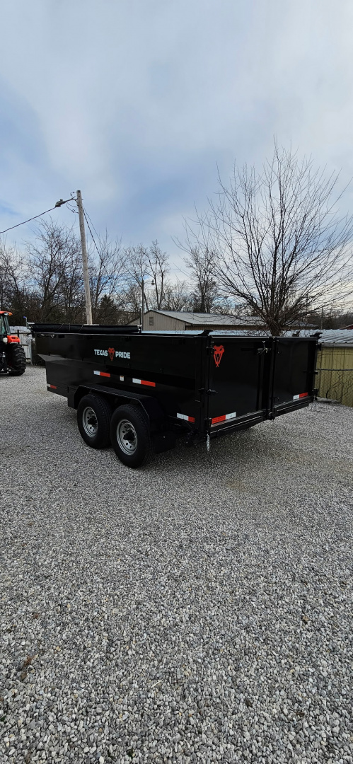 New 2026 Texas Pride Trailers 7x16x3 Tandem Axles Dump Trailer - UPGRADES!!