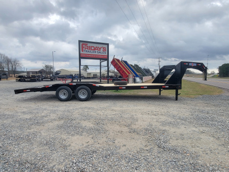 New 2026 Double A 26'x102" Gooseneck Equipment Trailer with Drive Over Fenders Equipment Trailer
