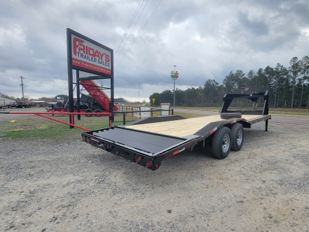 New 2026 Double A 26'x102" Gooseneck Equipment Trailer with Drive Over Fenders Equipment Trailer