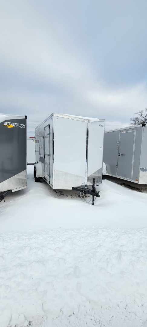 New 2025 US Cargo 2025 US Cargo 6X12 WHITE 7' Cargo / Enclosed Trailer