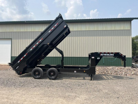 New 2026 16' 20k PJ Gooseneck HD Dump Trailer