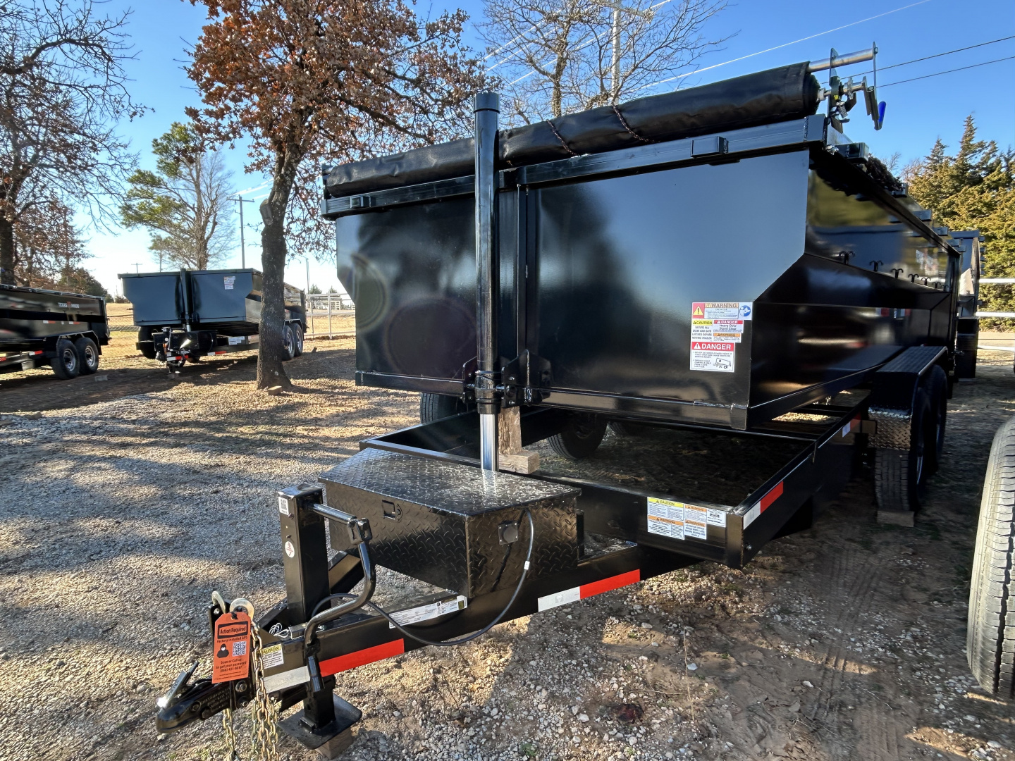 New 2026 Texas Pride Trailers 7x16x3 Tandem Axles Dump Trailer
