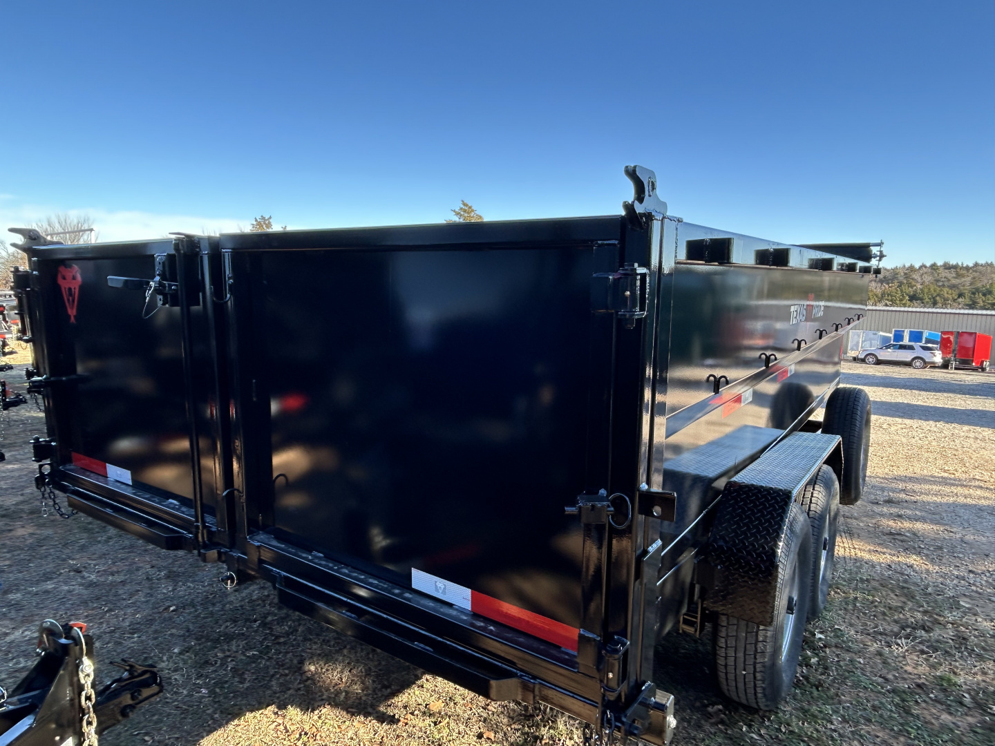 New 2026 Texas Pride Trailers 7x16x3 Tandem Axles Dump Trailer