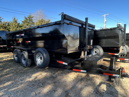 New 2026 Texas Pride Trailers 7x16x3 Tandem Axles Dump Trailer