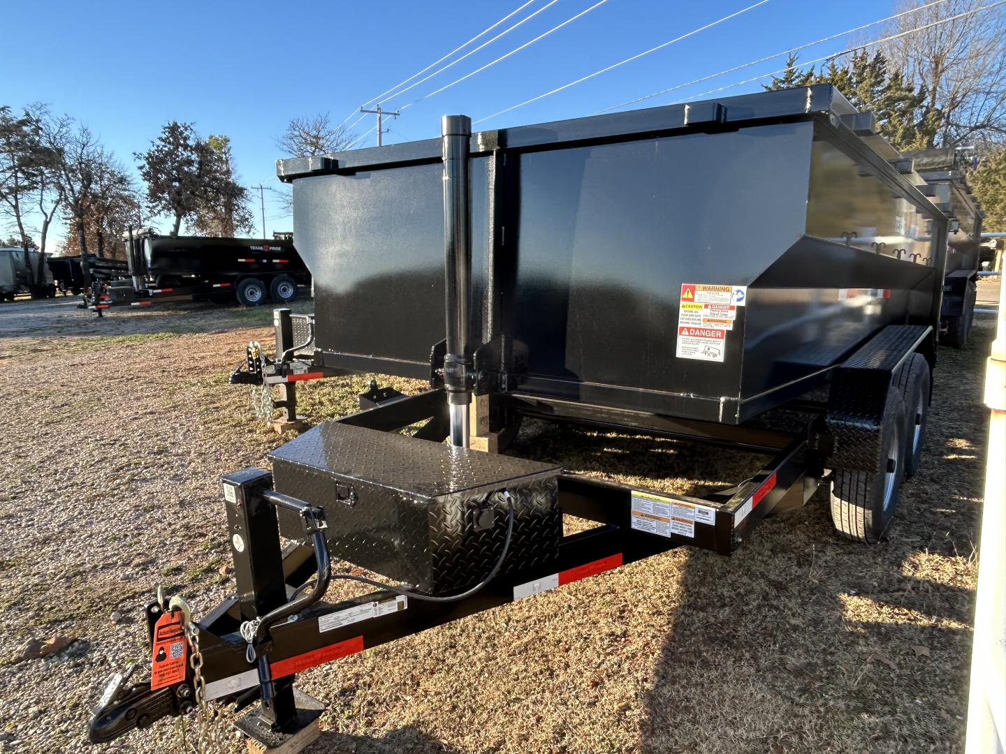 New 2026 Texas Pride Trailers 7x12x3 Tandem Axles Dump Trailer - Equipment Ramps