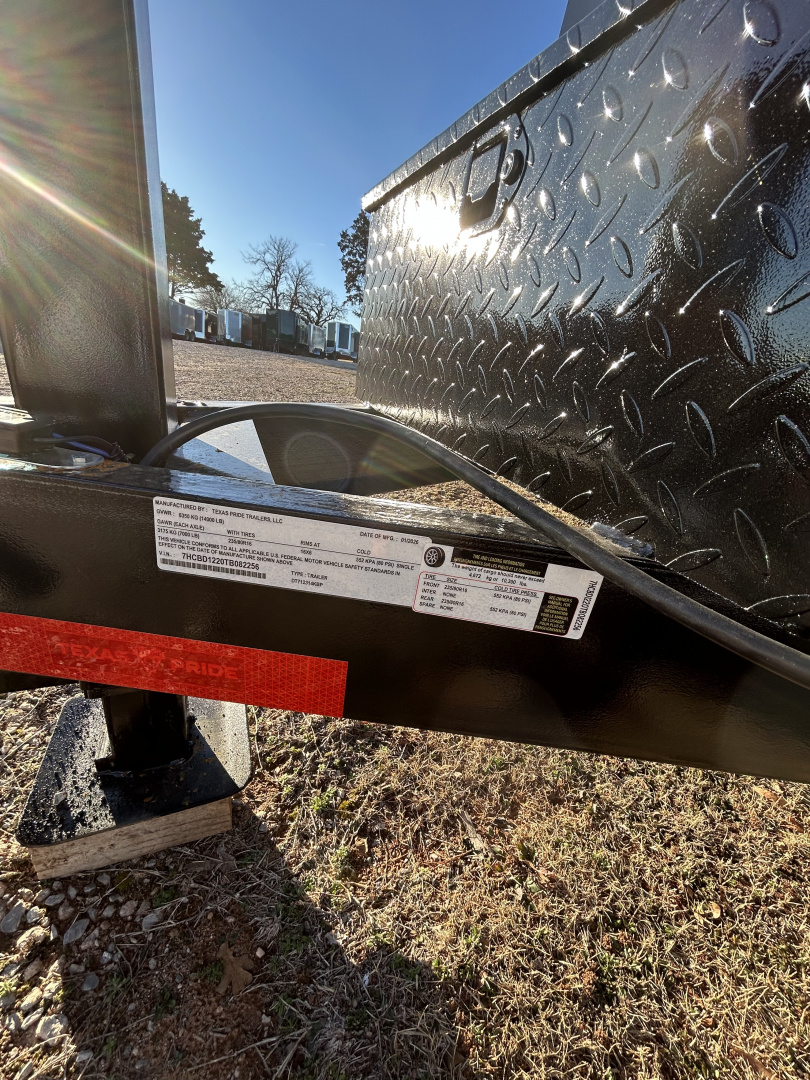 New 2026 Texas Pride Trailers 7x12x3 Tandem Axles Dump Trailer - Equipment Ramps