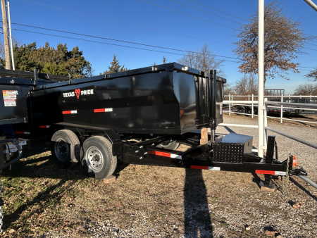 New 2026 Texas Pride Trailers 7x12x3 Tandem Axles Dump Trailer - Equipment Ramps