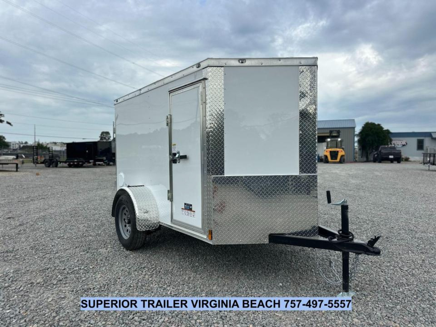 New 2026 Anvil 5X8 w/ Double Doors, Extra Height, & Side Door Cargo / Enclosed Trailer