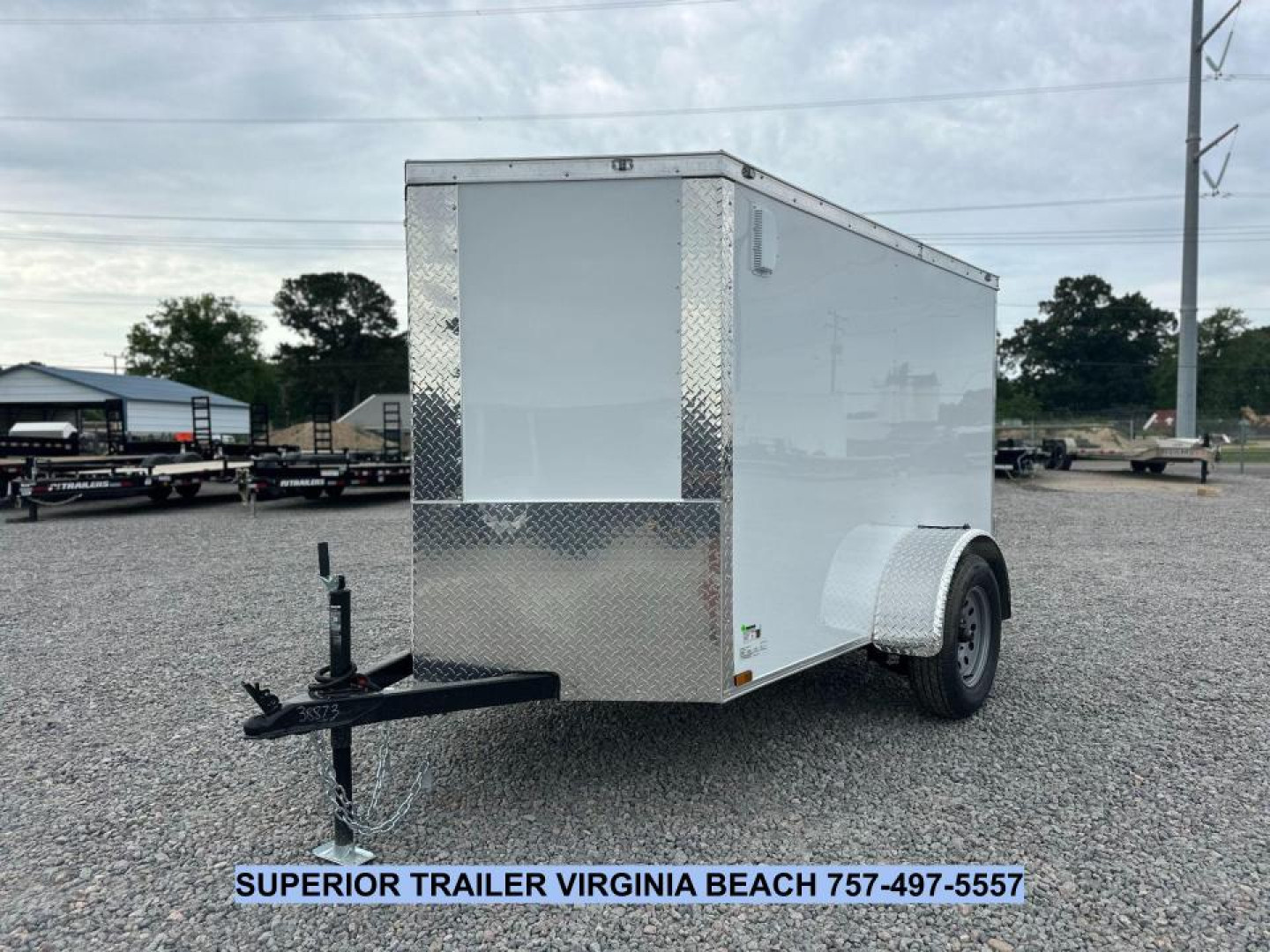 New 2026 Anvil 5X8 w/ Double Doors, Extra Height, & Side Door Cargo / Enclosed Trailer