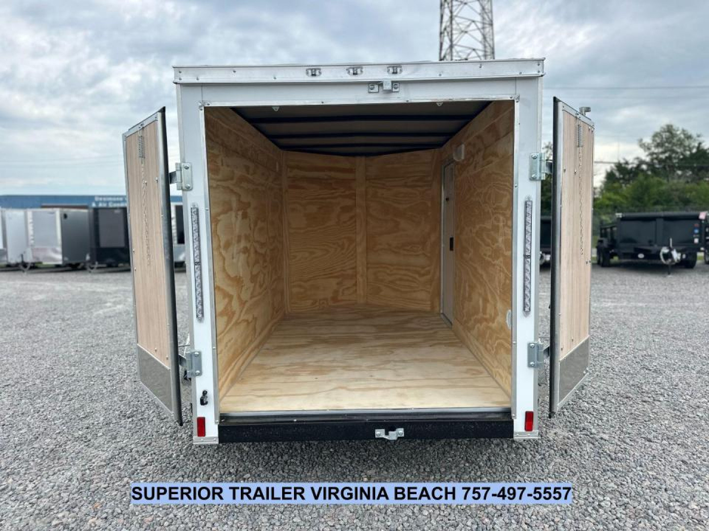 New 2026 Anvil 5X8 w/ Double Doors, Extra Height, & Side Door Cargo / Enclosed Trailer
