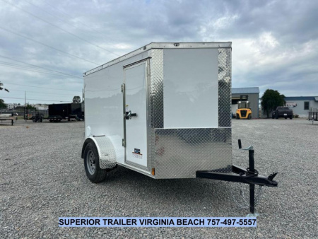 New 2026 Anvil 5X8 w/ Double Doors, Extra Height, & Side Door Cargo / Enclosed Trailer