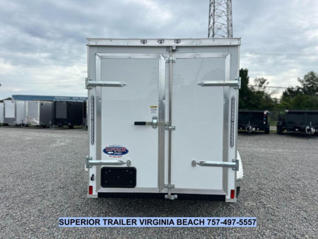 New 2026 Anvil 5X8 w/ Double Doors, Extra Height, & Side Door Cargo / Enclosed Trailer