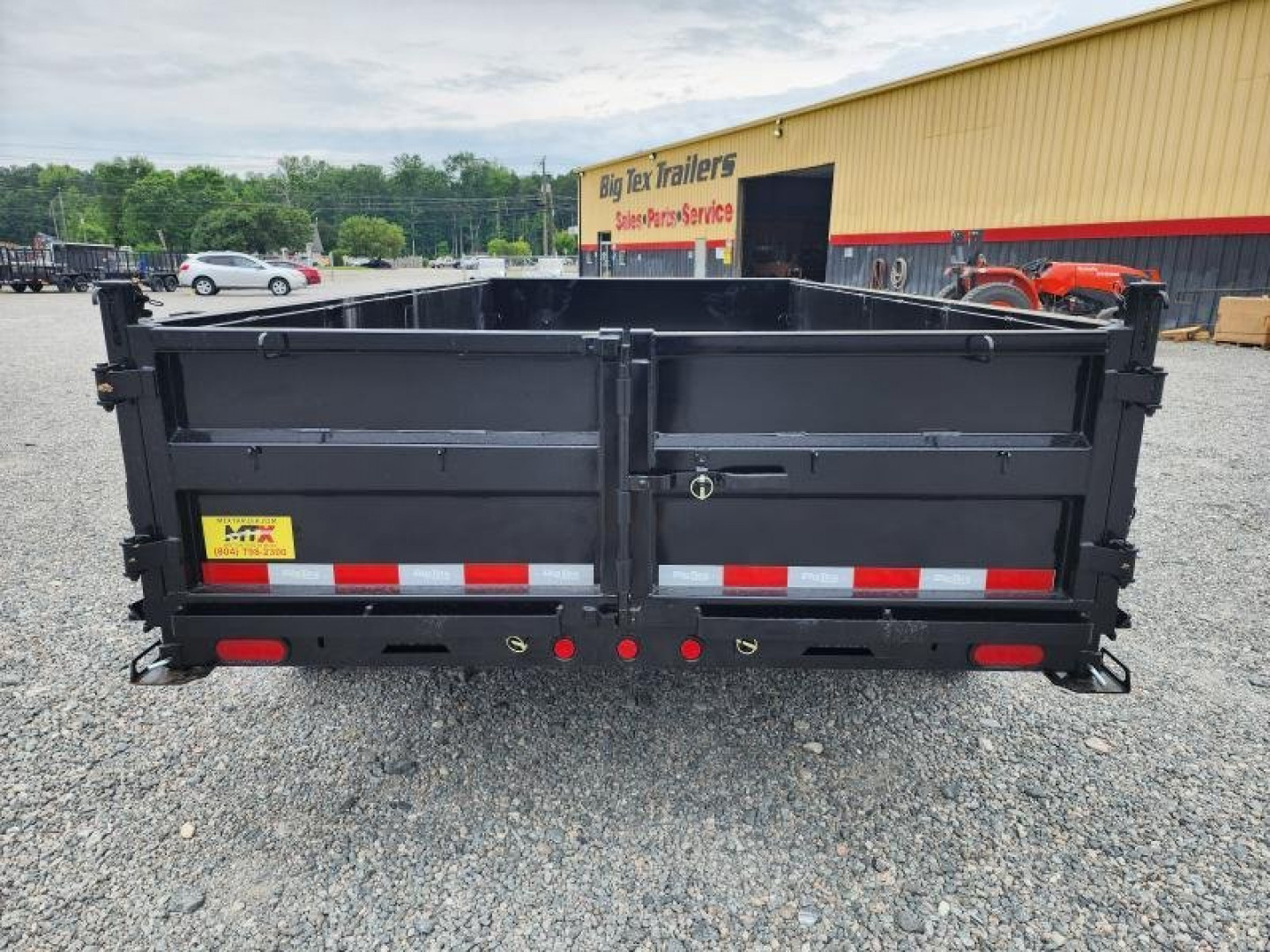 New 2026 Big Tex 7x14 14LX Channel Tandem Axle w/ Slide-In Ramps 14000 GVWR Dump Trailer