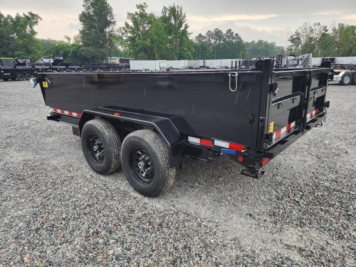 New 2026 Big Tex 7x14 14LX Channel Tandem Axle w/ Slide-In Ramps 14000 GVWR Dump Trailer