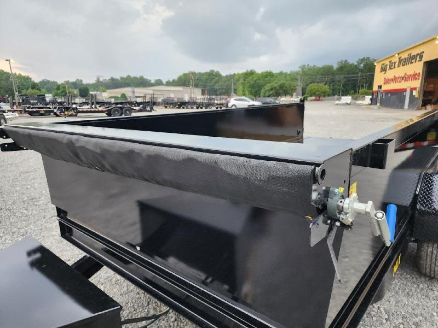 New 2026 Big Tex 7x14 14LX Channel Tandem Axle w/ Slide-In Ramps 14000 GVWR Dump Trailer