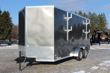 New 2026 Darkhorse Cargo DHW 7' x 16' Enclosed Trailer - Double Rear Door - 7' Interior Height - 7000# GVW