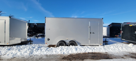 New 2026 Stealth Trailers 7X16 SILVER BARN DOOR 7K Cargo / Enclosed Trailer