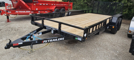 New 2026 PJ Trailers 18' x 83 in. Tandem Axle Channel (UL) Utility Trailer