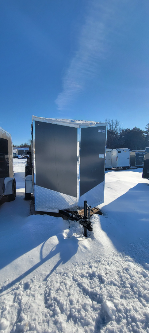 New 2026 US Cargo 6X10 CHARCOAL 6'6" TALL 3K RAMP Cargo / Enclosed Trailer