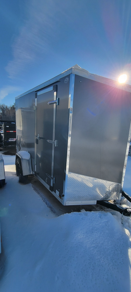 New 2026 US Cargo 6X10 CHARCOAL 6'6" TALL 3K RAMP Cargo / Enclosed Trailer