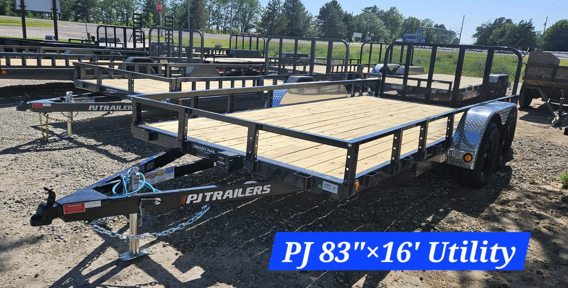 New 2026 PJ Trailers 16' x 83 in. Tandem Axle Channel Utility Trailer