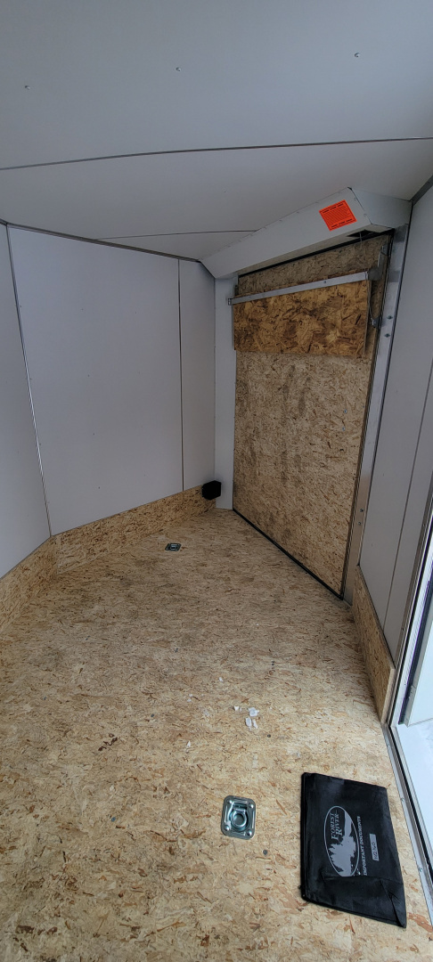 New 2026 Lightning Trailers 7X19 WHITE 7' TALL 7K Snowmobile Trailer