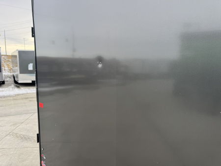 Used USED 2025 AERO 8.5x24 +2’V 7' TALL BLACKOUT  EDITION - QUALITY Enclosed Rear Ramp Car Hauler Cargo Trailer